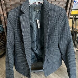 Cynthia Rowley Black and White Polka Dot Blazer